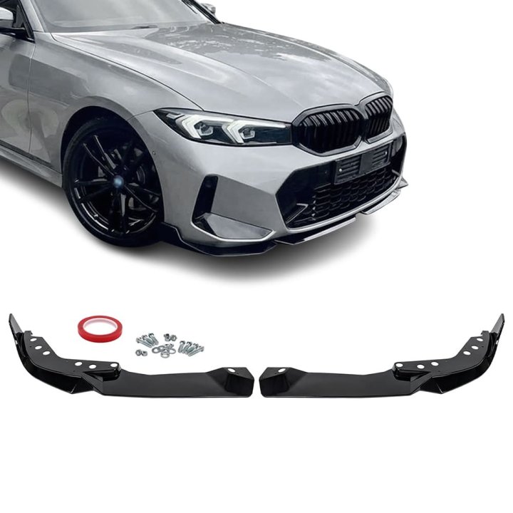 Performance priekšējā bufera spoileris BMW G20/G21 LCI (22-26), spīdīgi melns