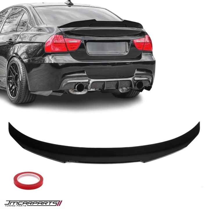 PSM stila bagāžnieka spoileris BMW E90, spīdīgi melns