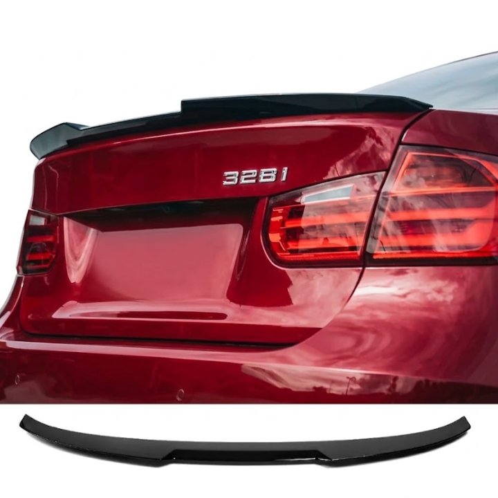 M4 stila bagāžnieka spoileris BMW F30 / F80 (11-18), spīdīgi melns