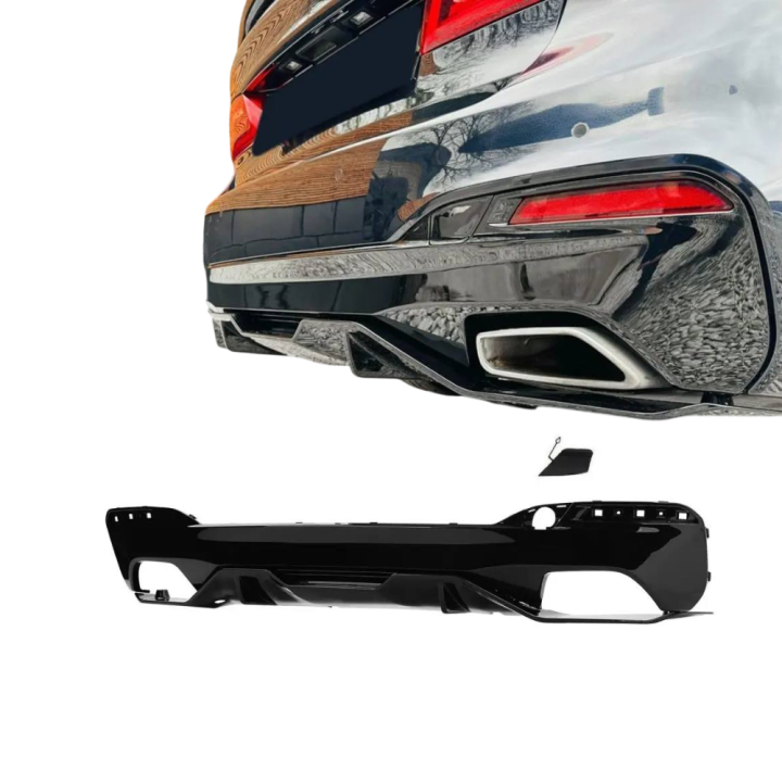 Performance aizmugurējā bufera difuzors BMW G30/G31, spīdīgi melns
