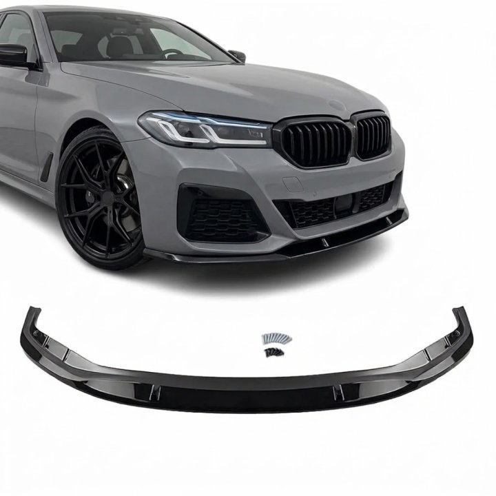 Priekšējāis bampera Splitteris BMW G30/G31 LCI (21-23), spīdīgi melns
