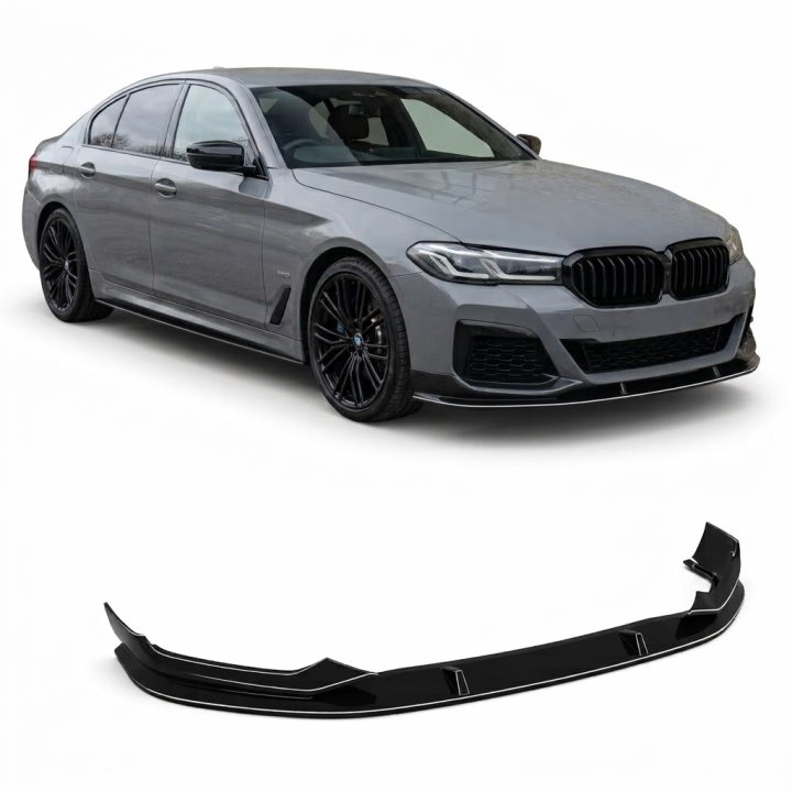 Priekšējāis bampera Splitteris BMW G30/G31 LCI (21-23), spīdīgi melns