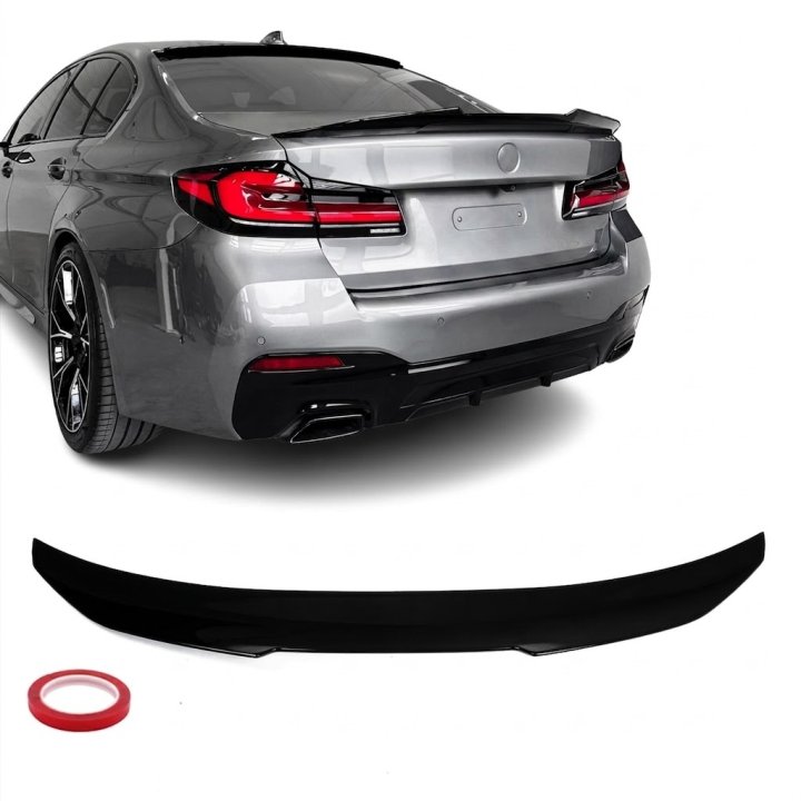 PSM stila bagāžnieka spoileris BMW G30 / F90, spīdīgi melns