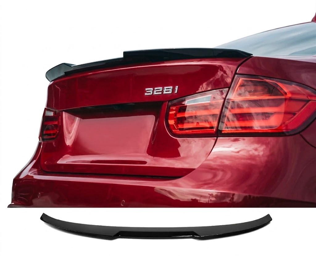 M4 stila bagāžnieka spoileris BMW F30 / F80 (11-18), spīdīgi melns