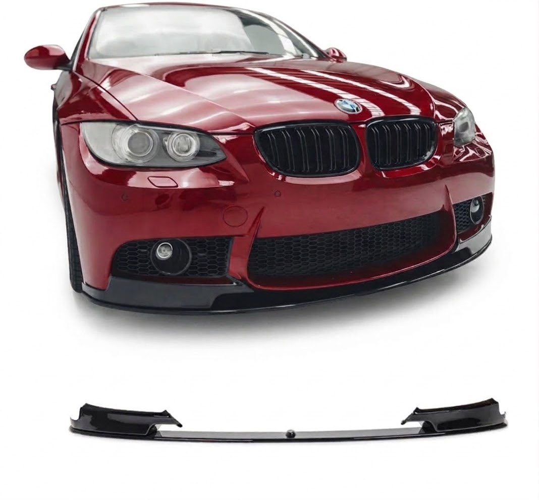 Front bumper Lip Spoiler for BMW E90 / E91 with M3 style bumper, glossy black