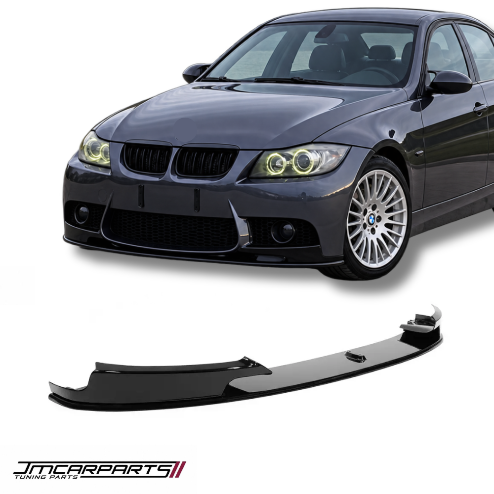 Front bumper Lip Spoiler for BMW E90 / E91 with M3 style bumper, glossy black