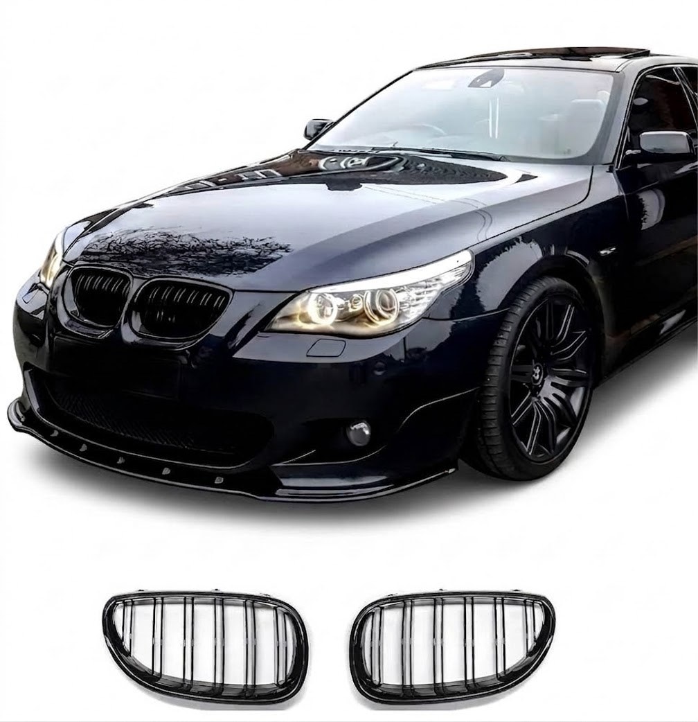 Dubultās reste BMW E60 / E61 (03-10), spīdīgi melna