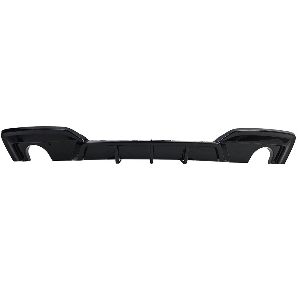 WR aizmugurējā bufera difuzors BMW F06 / F12 / F13 (640i / 640d) M-Pack, spīdīgi melns