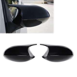 M style Mirror Caps set for BMW E81 / E82 / E87 / E88, glossy black — 1