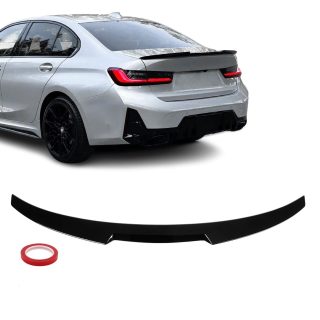 M4 stila bagāžnieka spoileris BMW G20 / G80 sedanam, spīdīgi melns — 4