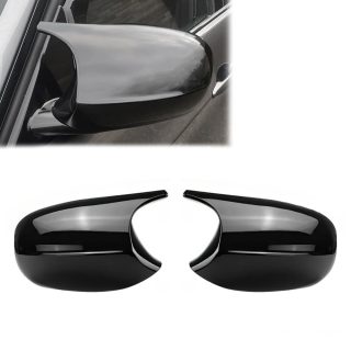 M stila V2 spoguļu vāciņu komplekts priekš BMW E81 / E82 / E87 / E88, spīdīgi melns — 1