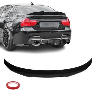 PSM stila bagāžnieka spoileris BMW E90, spīdīgi melns — 1