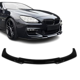 WR priekšējā bufera splitteris BMW F06 / F12 / F13 (11-18) M-Pack, spīdīgi melns — 3
