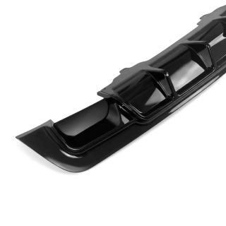 WR Rear Bumper Diffuser for BMW E60 / E61 with M-Pack, glossy black — 3