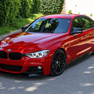 Performance Front bumper Lip for BMW F30 / F31, glossy black [EXTRA-STRONG VERSION] — 4