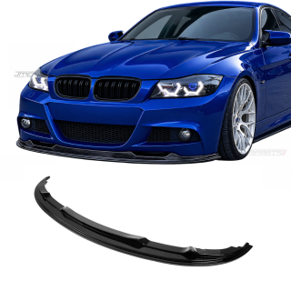 Priekšējā bufera spoileris priekš BMW E90 / E91 LCI M-Pack, spīdīgi melns, ĪPAŠI IZTURĪGA VERSIJA — 1
