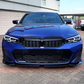Performance priekšējā bufera spoileris BMW G20/G21 LCI (22-26), spīdīgi melns — 3