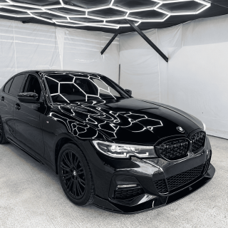AC-style Front Bumper Lip Spoiler for BMW G20 / G21 PRE-LCI (18-22), glossy black — 5