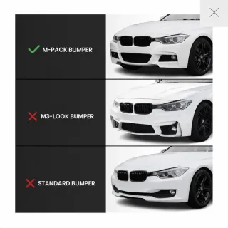 Priekšējāis bampera Splitteris BMW F30 / F31 (2011–2019) — 5