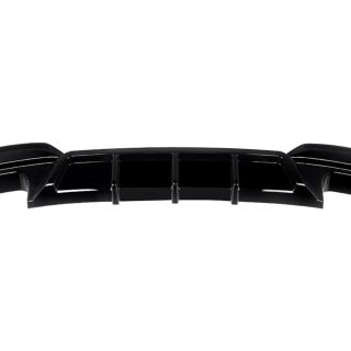 WR aizmugurējā bufera difuzors priekš BMW F06 / F12 / F13 M-Pack (ar ovālu 2x2 izplūdi), spīdīgi melns — 2