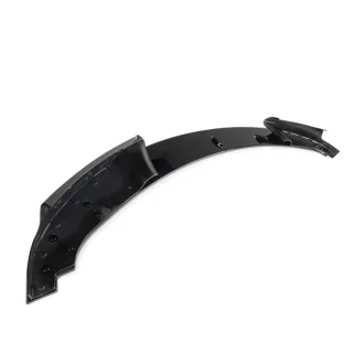 Front bumper Lip Spoiler for BMW E90 / E91 with M3 style bumper, glossy black — 4