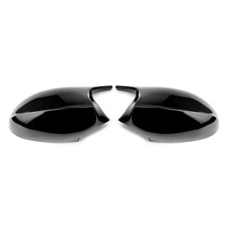 M style Mirror Caps set for BMW E81 / E82 / E87 / E88, glossy black — 3