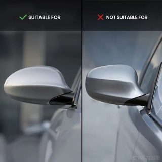 M style Mirror Caps set for BMW E81 / E82 / E87 / E88, glossy black — 4
