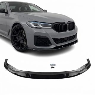 WR V1 Front Bumper Lip Spoiler for BMW G30 / G31 LCI (21-23), glossy black — 1