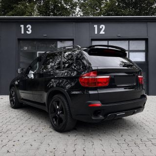 HM stila jumta spoileris BMW E70 X5 (07-14), spīdīgi melns — 4