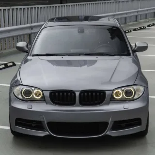 Aerodinamiskais jumta spoileris BMW E81 / E87, spīdīgi melns — 3