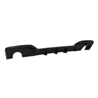 WR aizmugurējā bufera difuzors BMW F06 / F12 / F13 (640i / 640d) M-Pack, spīdīgi melns — 2