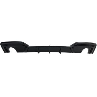 WR aizmugurējā bufera difuzors BMW F06 / F12 / F13 (640i / 640d) M-Pack, spīdīgi melns — 1