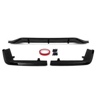 WR aizmugurējā bufera difuzors BMW G11 / G12 LCI (19-22) ar M-Pack, spīdīgi melns — 4